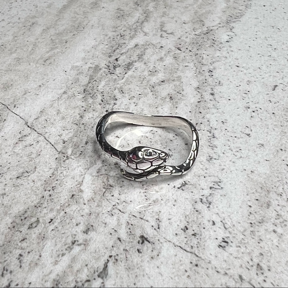 925 Sterling Silver Snake Ring